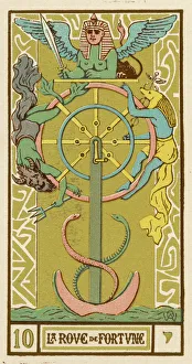 Tarot Card 10 - La Roue de Fortune (The Wheel of Fortune) Tarot Card 10 - La Roue de Fortune (The Wheel of Fortune)