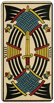 Tarot Card - Epees (Swords) VIIII (IX) Tarot Card - Epees (Swords) VIIII (IX)