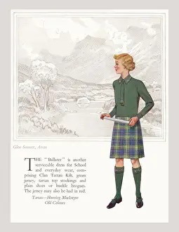 Tartan Tartan Hunting MacIntyre Print, circa 1930