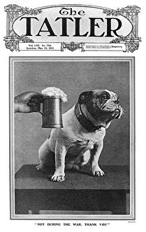 Tatler cover - Britain abstains from drinking, WW1 Tatler cover - Britain abstains from drinking, WW1