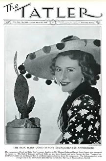 Tatler cover, The Hon. Mary Coke by Madame Yevonde Tatler cover, The Hon. Mary Coke by Madame Yevonde