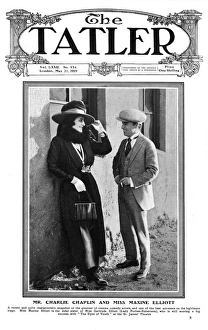 Tatler cover - Maxine Elliott & Charlie Chaplin Tatler cover - Maxine Elliott & Charlie Chaplin