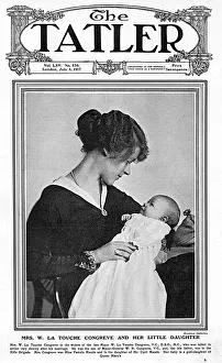 Tatler front cover - Mrs La Touche Congreve and baby daughte Tatler front cover - Mrs La Touche Congreve and baby daughte