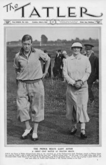 Tatler cover - Prince of Wales & Lady Astor, Walton Heath Tatler cover - Prince of Wales & Lady Astor, Walton Heath