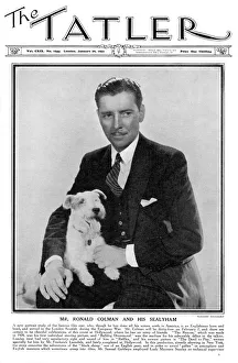 Tatler cover - Ronald Colman and his Sealyham Terrier Tatler cover - Ronald Colman and his Sealyham Terrier