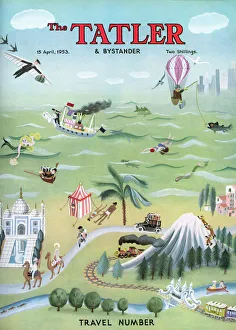 The Tatler travel number front cover, 1953 The Tatler travel number front cover, 1953