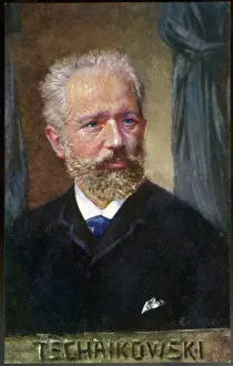Tchaikovsky Print - Portrait of Pyotr Ilyich Tchaikovsky
