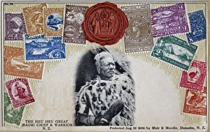 Te Heuheu, Maori chief and warrior, New Zealand Te Heuheu, Maori chief and warrior, New Zealand