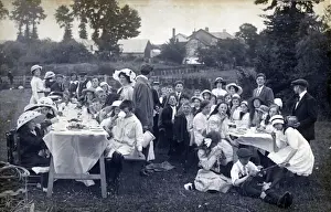 Vintage Tea Party Images Prints: Tea Party, Kingsteignton, Devon