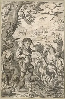 17th Century Art Prints: Teaching the Animals