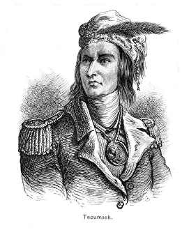 Tecumseh, Native American chief of the Shawnee tribe Tecumseh, Native American chief of the Shawnee tribe