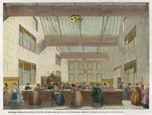 Telegraph Office Print 1859 Moorgate Street London