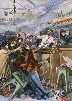 Temperance Movement History Prints: Temperance Gun Attack