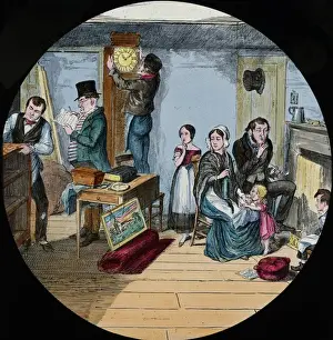 Lantern Slide History Prints: Temperance Tale - The Bottle part 2