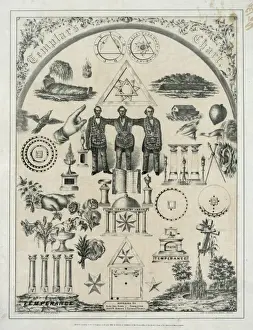 Freemasonry Symbolism Prints: Templars chart