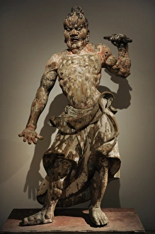 Temple guardian. Statue. Japan, 14th century Temple guardian. Statue. Japan, 14th century