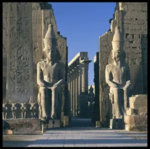 Rameses II Statue Prints: Temple of Luxor