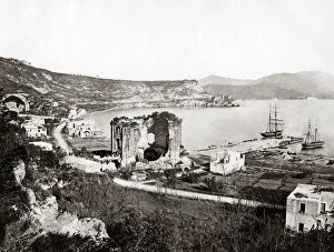 The temple of Venus at Baiae, near Naples, Italy, circa 1880 The temple of Venus at Baiae, near Naples, Italy, circa 1880