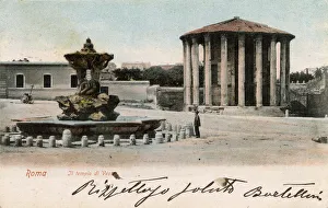 The Temple of Vesta in the old Forum Boarium in Rome The Temple of Vesta in the old Forum Boarium in Rome