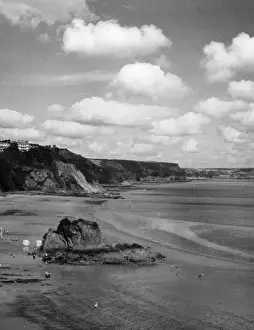 Welsh Coastline Images Prints: Tenby Beach