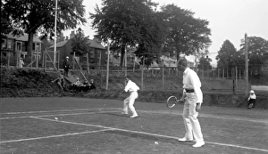 Tennis match at Beech Grove Tennis Club, Moffat Tennis match at Beech Grove Tennis Club, Moffat