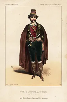 Tenor singer Roger as Scopetto in La Sirene, 1844 Tenor singer Roger as Scopetto in La Sirene, 1844