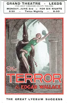 Vintage Promotional Postcard Prints: The Terror by Edgar Wallace