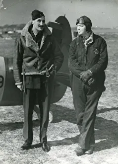 Two test pilots - Cdr Dobson, RAF and ?Dutch? Holland Two test pilots - Cdr Dobson, RAF and ?Dutch? Holland