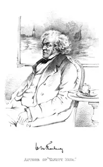 Victorian Era Authors Prints: Thackeray (Maclise)