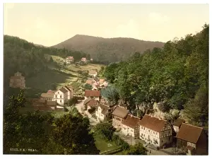 Picturesque German Landscapes Prints: Thal, from Aussichtstemple, Thuringia, Germany