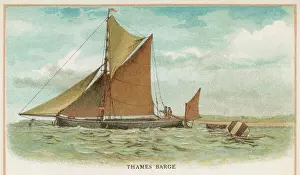 Barges On The Thames Prints: Thames Barge