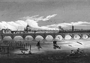 Thames River London Prints: Thames at Charing X