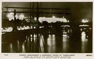 Thames Embankment / Somerset House - floodlit Thames Embankment / Somerset House - floodlit