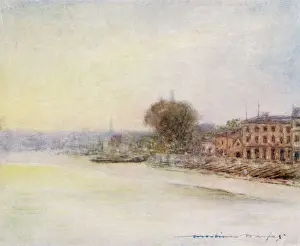 Vintage London Prints: Thames / Hammersmith 1906