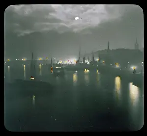 Lantern Slide Prints For Sale Prints: Thames / Lantern Slide