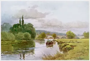 Prints of The Thames at Wallingford, Oxfordshire England Prints: The Thames at Wallingford Print, C1910