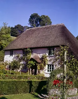 Thatched Cottage Print, Cockington Devon