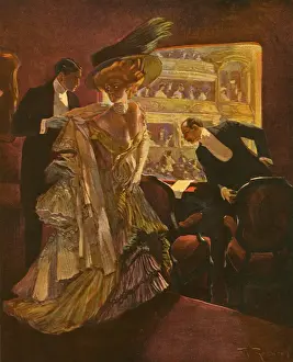 Theatre Interval Print, 1910