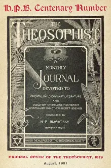 Print of Theosophist First Number Cover