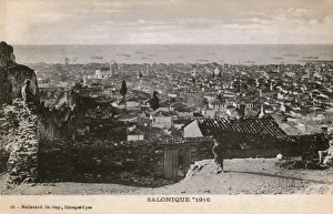 Thessaloniki, Greece - Panorama from the Heptapyrgion Thessaloniki, Greece - Panorama from the Heptapyrgion