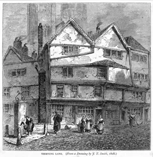 Historical Landmarks In England Prints: Thieving Lane