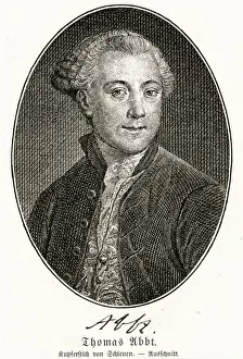 German Writer Biography Prints: Thomas Abbt, Writer