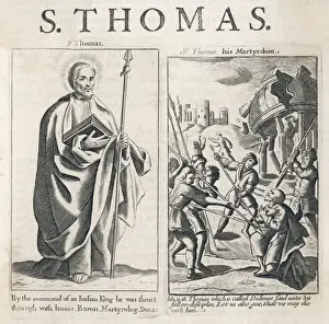 Print of Thomas the Apostle THOMAS DIDYMUS, Missionary to India