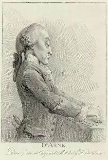 British Classical Music History Prints: Thomas Augustine Arne