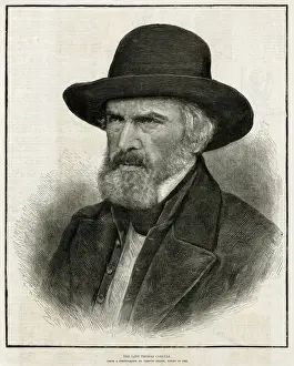 Thomas Carlyle Print, 19th Century Scottish Philosopher