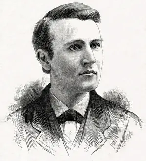 Thomas Edison Portrait Prints: Thomas Edison / After Mora