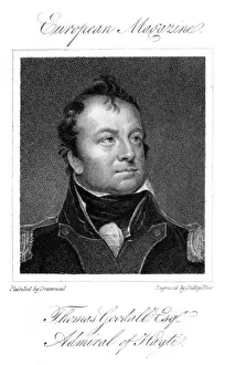 Prints of THOMAS GOODALL Naval commander, Admiral in service in Haiti. Date: 1767 - 1832 Haiti Prints: Thomas Goodall Print - Naval Commander in Haiti 1767-1832