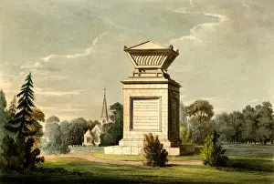 Historical Places In England Prints: Thomas Gray / Monument