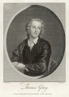 Prints of THOMAS GRAY Writer Thomas Gray Prints: Thomas Gray Print