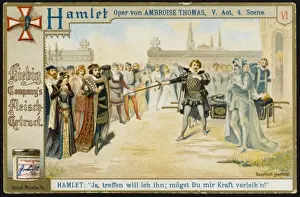Print of Hamlet's Final Duel Scene